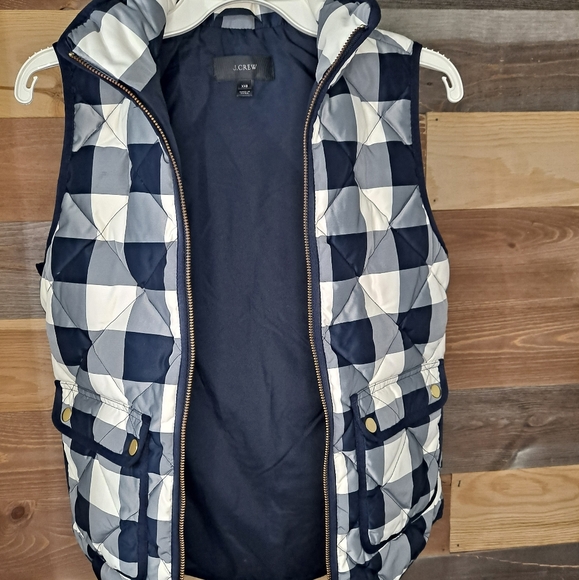 J. Crew buffalo check Excursion quilted puffer vest - Picture 9 of 12